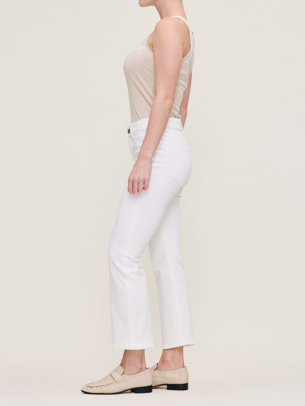 Dl1961 Bridget Boot Petite High Rise Instasculpt™ 25" Jeans White