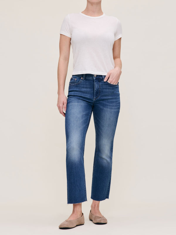 dl1961 Bridget Boot Petite High Rise Instasculpt™ 25" Jeans Hulton