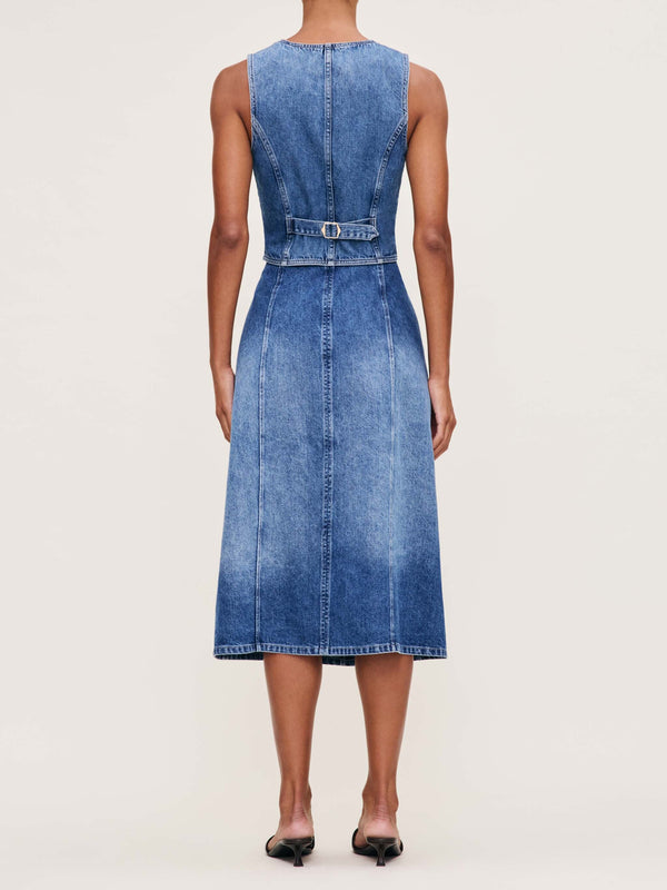 Dl1961 Alma Denim Skirt Button Front Wythe