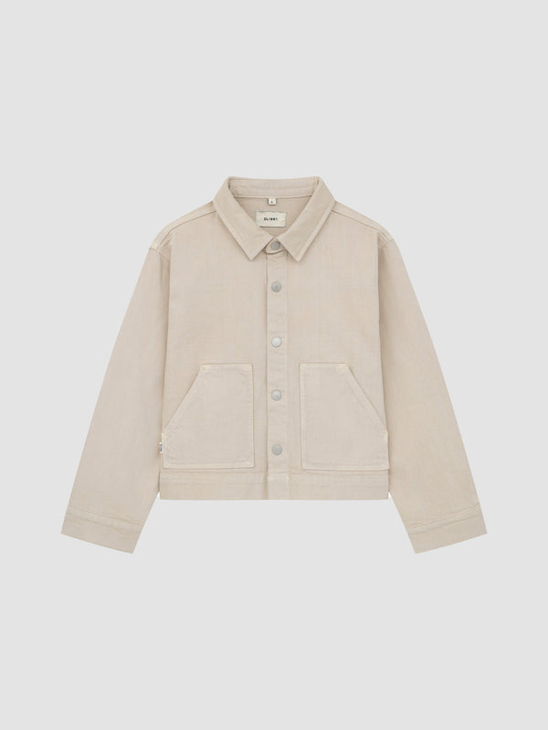 dl1961 Ash Denim Shirt Long Sleeve Brut