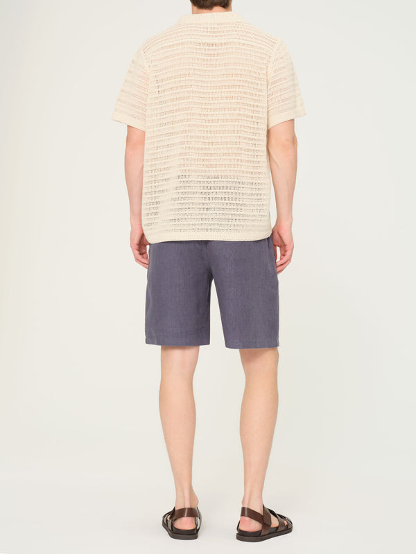 Dl1961 Bryce Short Slate Blue Linen