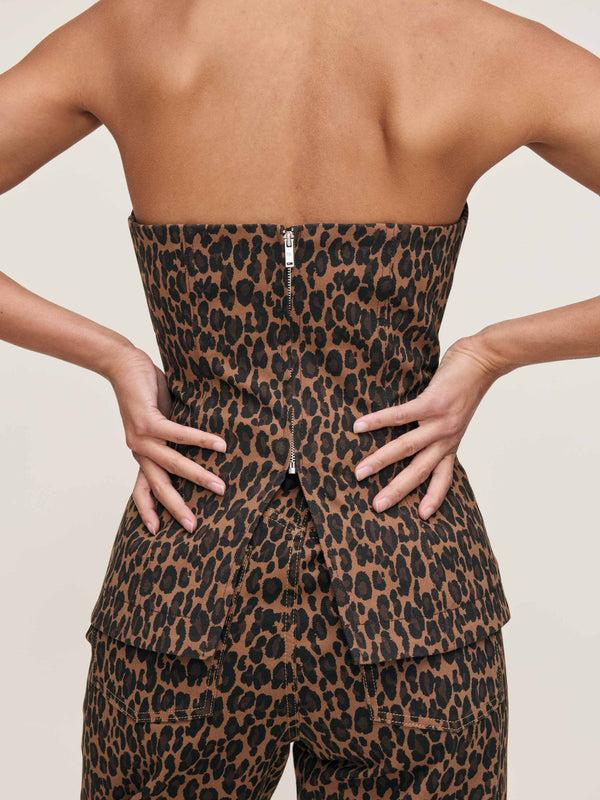 Dl1961 Bustier Leopard