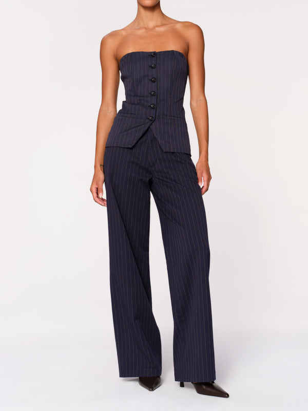 Dl1961 Bustier Pinstripe