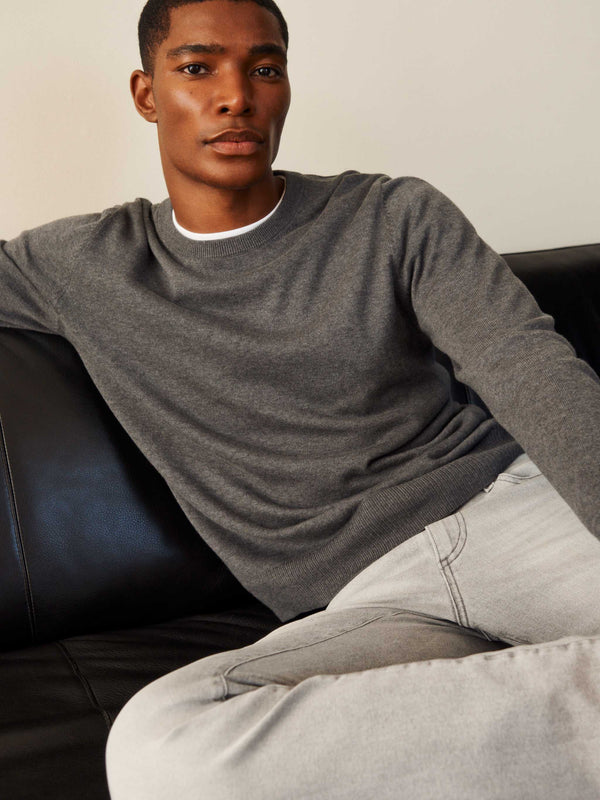 Dl1961 Classic Crewneck Charcoal Grey