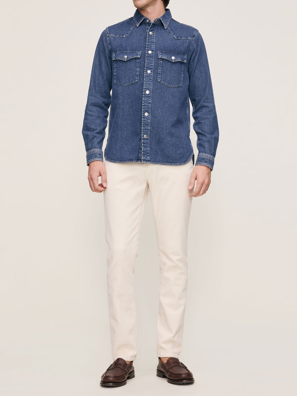 Dl1961 Dominick Shirt Indigo Frontier