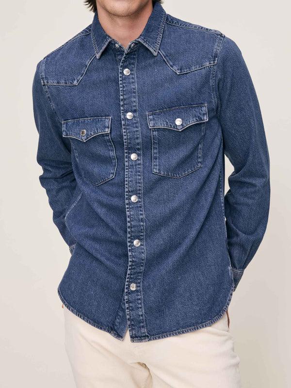 dl1961 Dominick Shirt Indigo Frontier