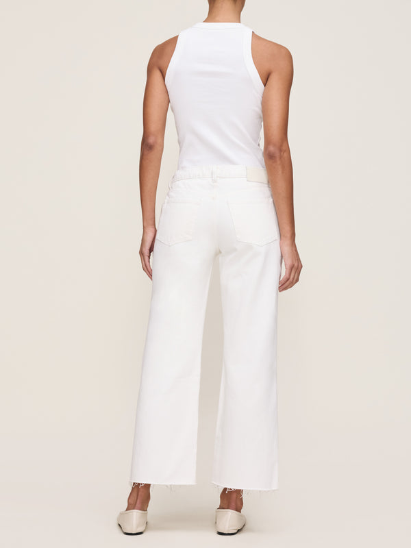 Dl1961 Drue Straight Low Rise 27" Jeans White