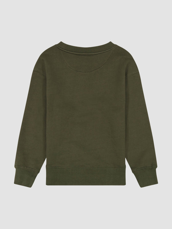 Dl1961 Gabe Sweatshirt Olive Stripe