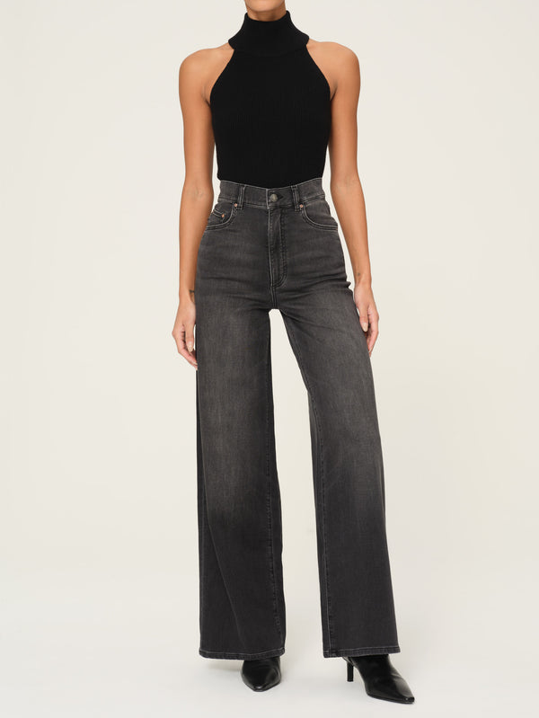 Dl1961 Hepburn Wide Leg High Rise 32" Dark Haze