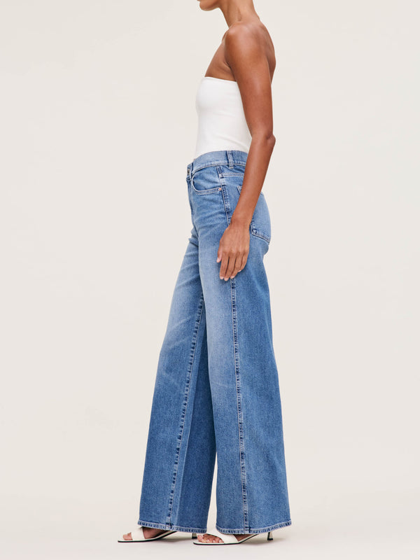 Dl1961 Hepburn Wide Leg High Rise 32" Jeans Wythe