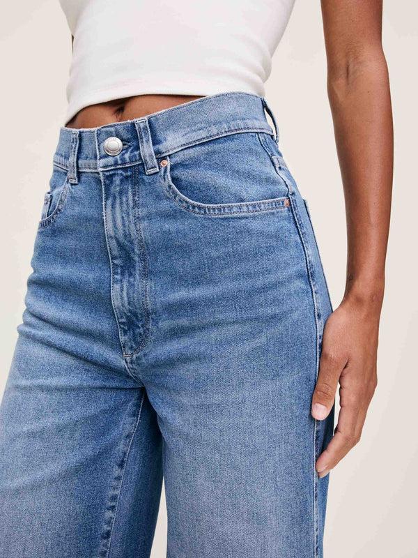 Dl1961 Hepburn Wide Leg High Rise 32" Jeans Wythe