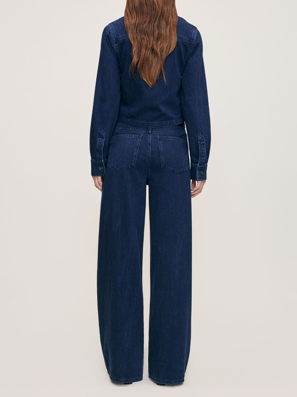 Dl1961 Isabel Wide Leg 31.5" Jeans Rain Storm