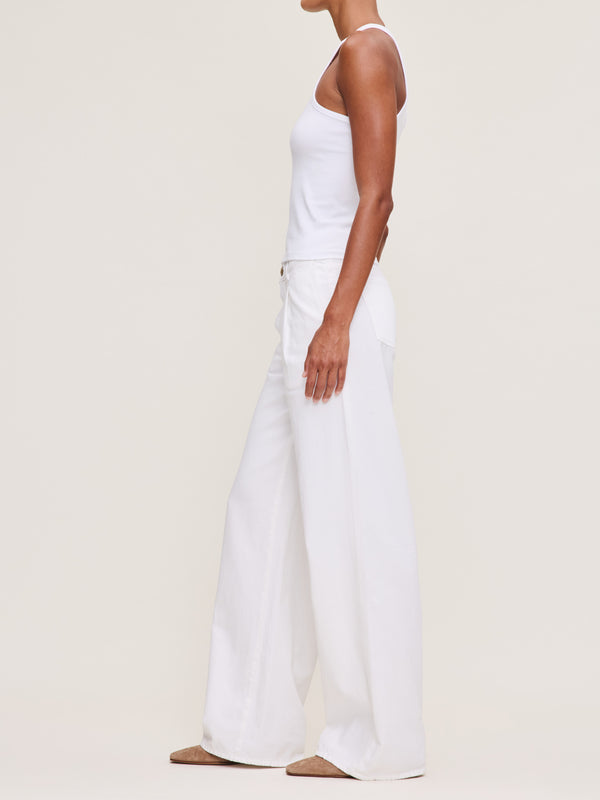 Dl1961 Isabel Wide Leg 31.5" Jeans White