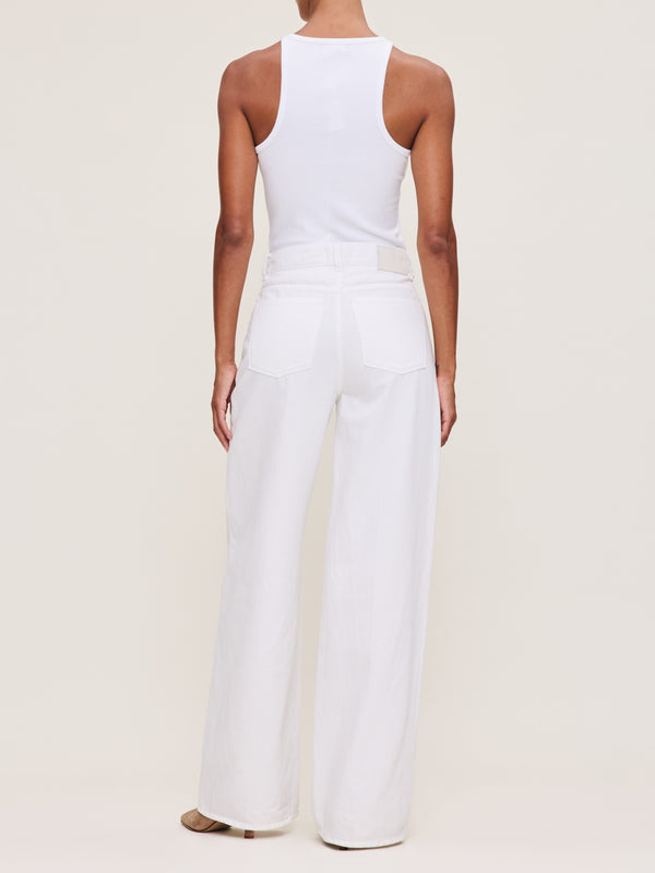 Dl1961 Isabel Wide Leg 31.5" Jeans White