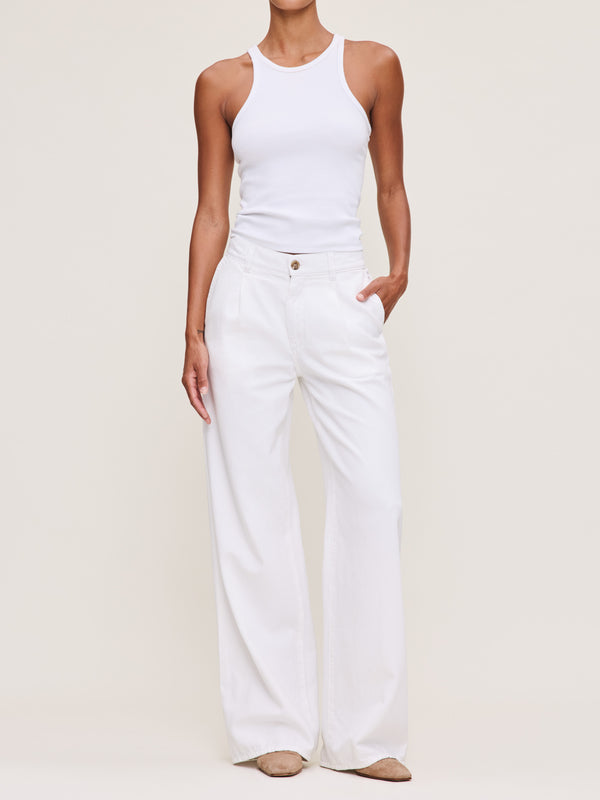 dl1961 Isabel Wide Leg 31.5" Jeans White