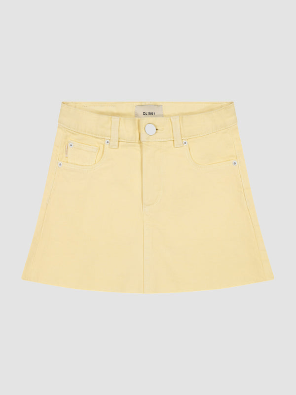 dl1961 Jenny Mini Skirt Citron