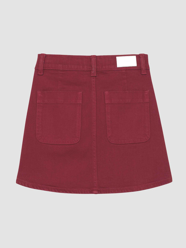 Dl1961 Jenny Mini Skirt Crimson
