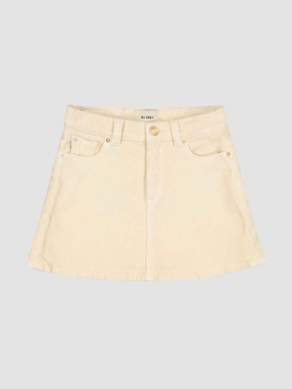 dl1961 Jenny Mini Skirt Manilla Corduroy