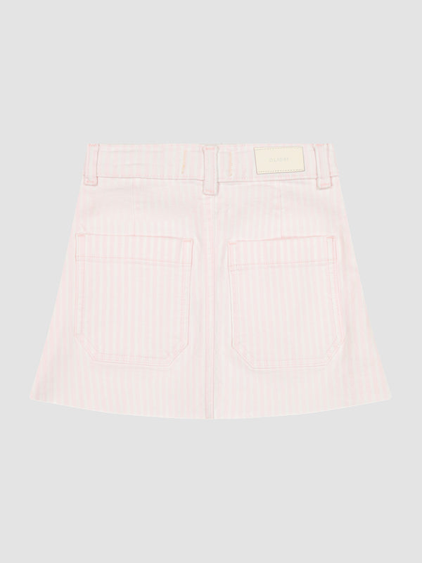 Dl1961 Jenny Mini Skirt Pink Stripe