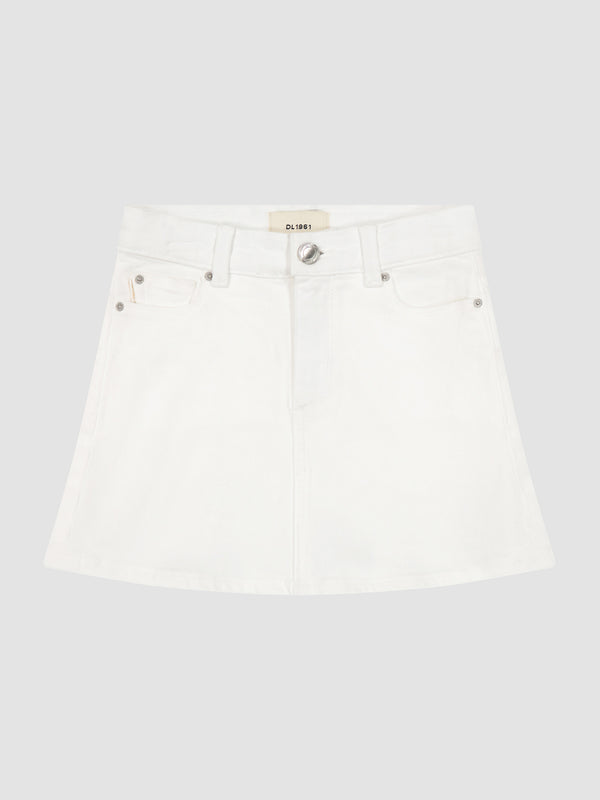 dl1961 Jenny Mini Skirt White