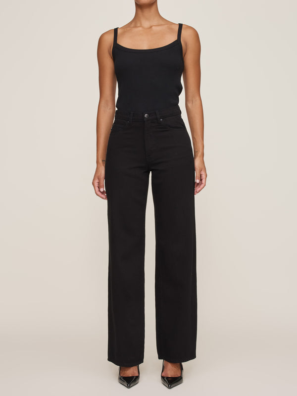 dl1961 Kaylen Soft Curve High Rise 32" Jeans Black