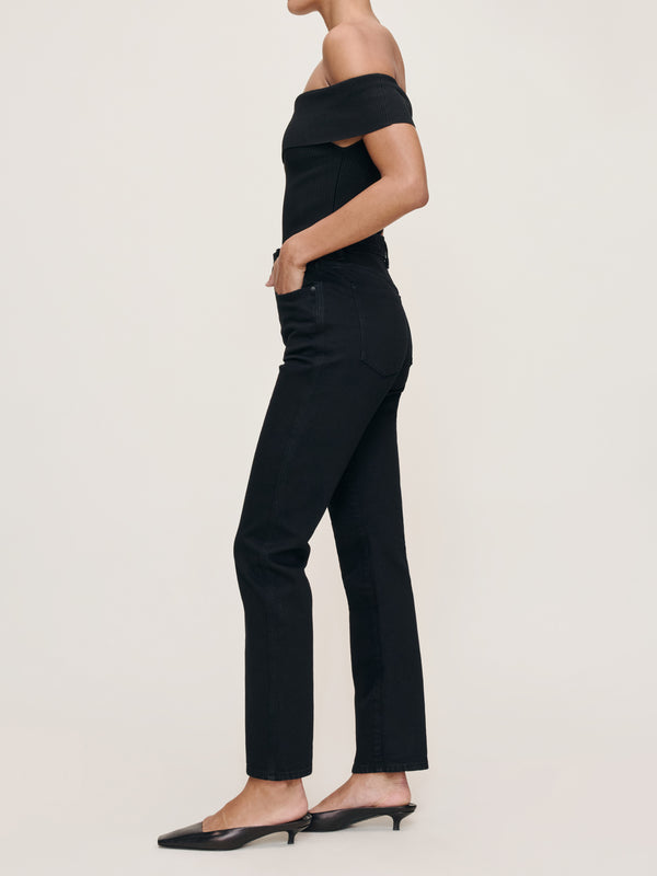 Dl1961 Kristy Cigarette High Rise 29" Jeans Black