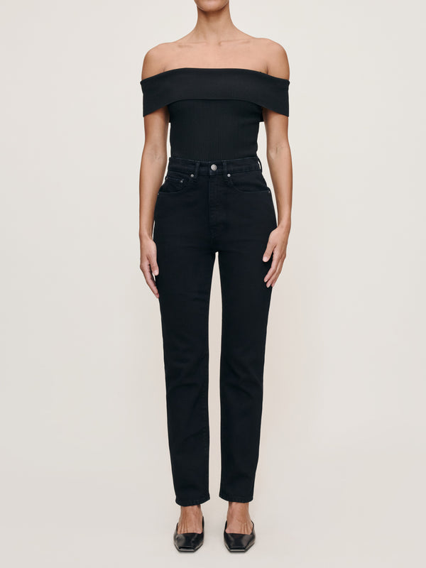 dl1961 Kristy Cigarette High Rise 29" Jeans Black