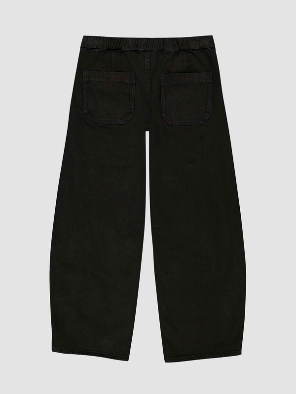Dl1961 Lilia Barrel Pull-On Jeans Black