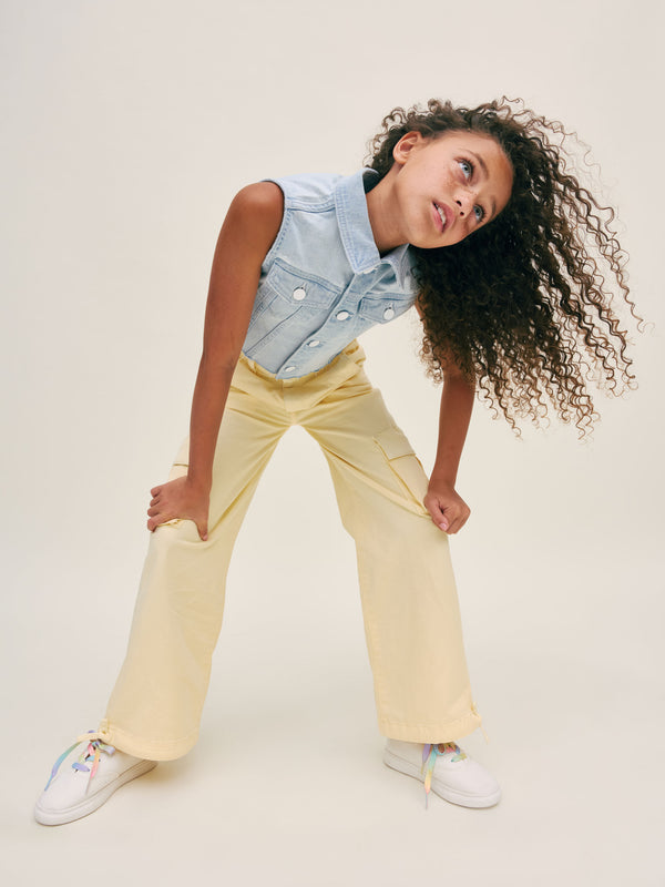 Dl1961 Lily Wide Leg Jogger Citron