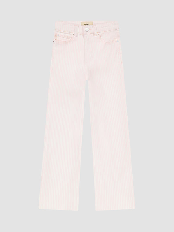 dl1961 Lily Wide Leg Pink Stripe