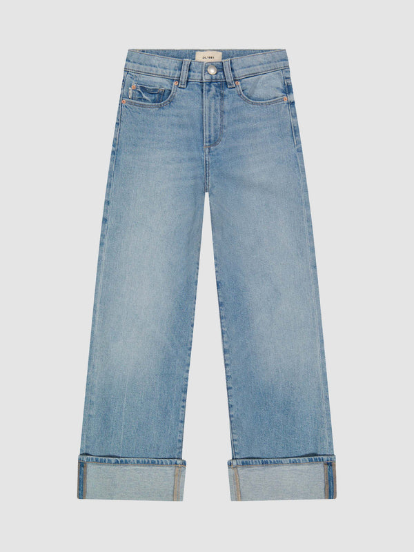 dl1961 Lily Wide Leg Ridge Cuffed