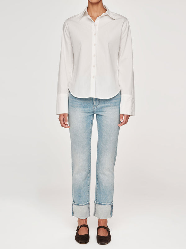 Dl1961 Lisette Shirt White Poplin