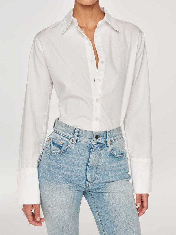 dl1961 Lisette Shirt White Poplin