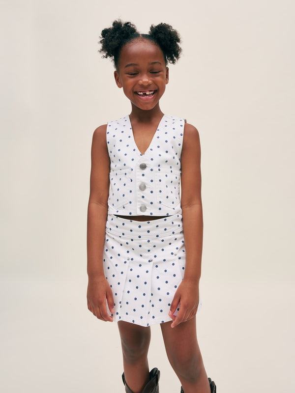 dl1961 Lola Skort Marine Dots