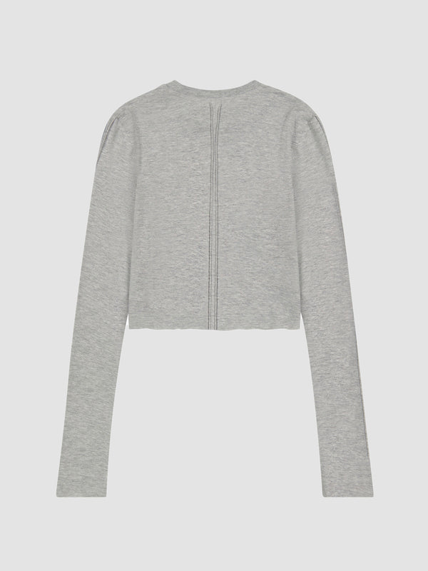 Dl1961 Long Sleeve Tee Heather Grey Raw