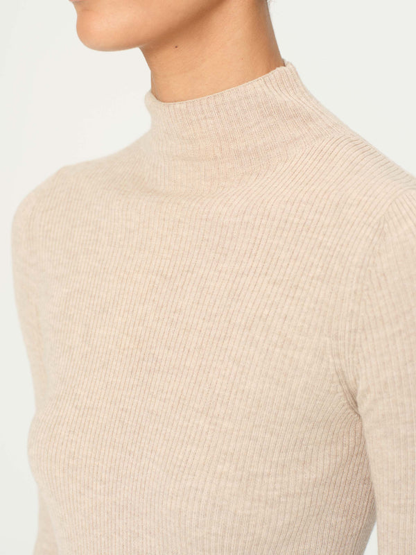 Dl1961 Long Sleeve Turtleneck Biscuit