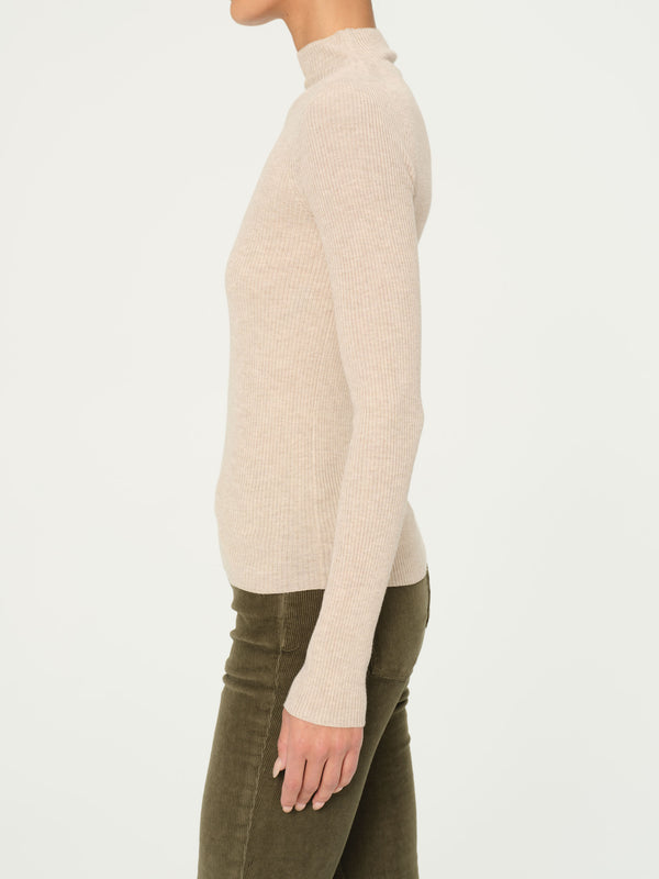 Dl1961 Long Sleeve Turtleneck Biscuit