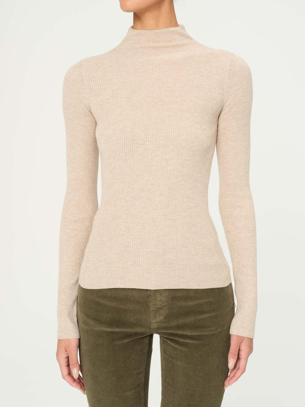 dl1961 Long Sleeve Turtleneck Biscuit