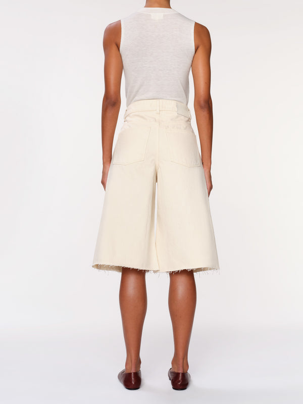 Dl1961 Lucila Jean Short Ultra High Rise 14" Ecru