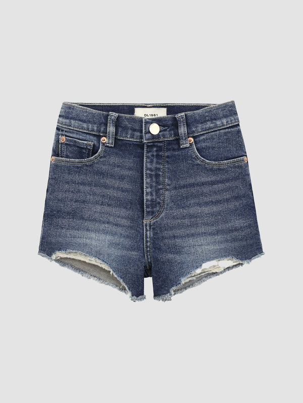 dl1961 Lucy Jean Shorts High Rise Cut Off Palmwood