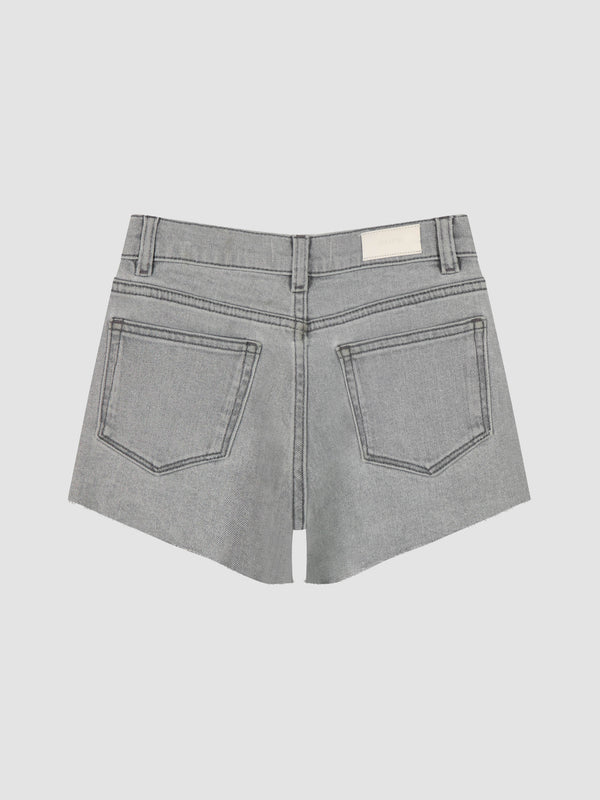 Dl1961 Lucy Shorts High Rise Lt Smoke