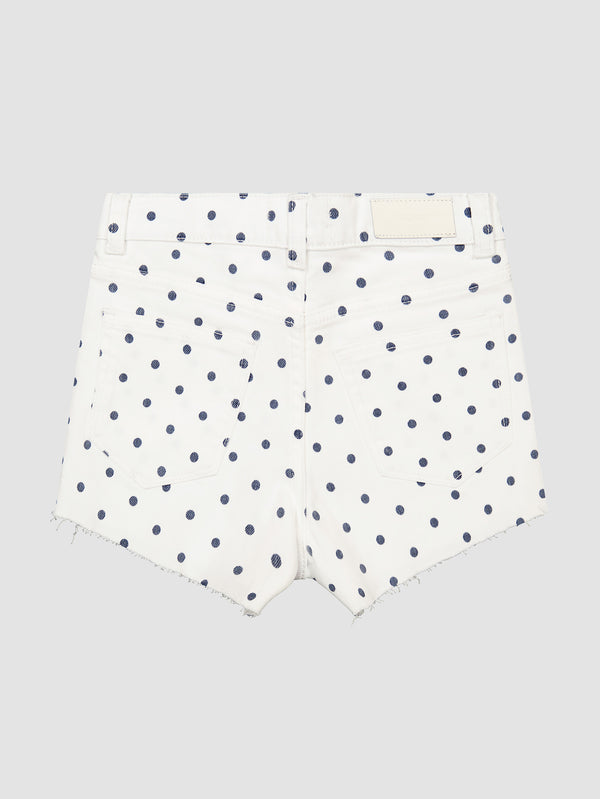 Dl1961 Lucy Shorts High Rise Marine Dots