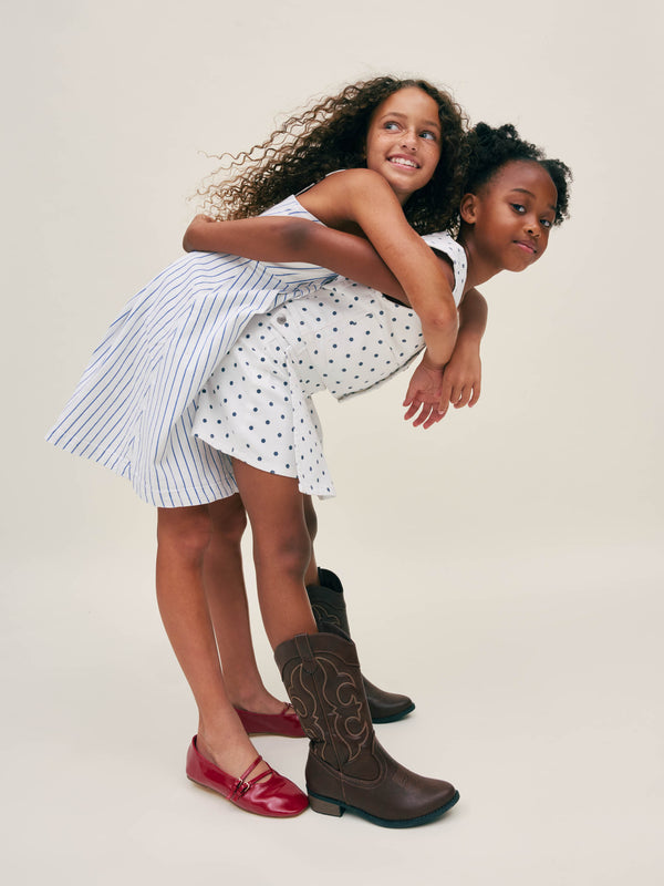 Dl1961 Lucy Shorts High Rise Marine Dots