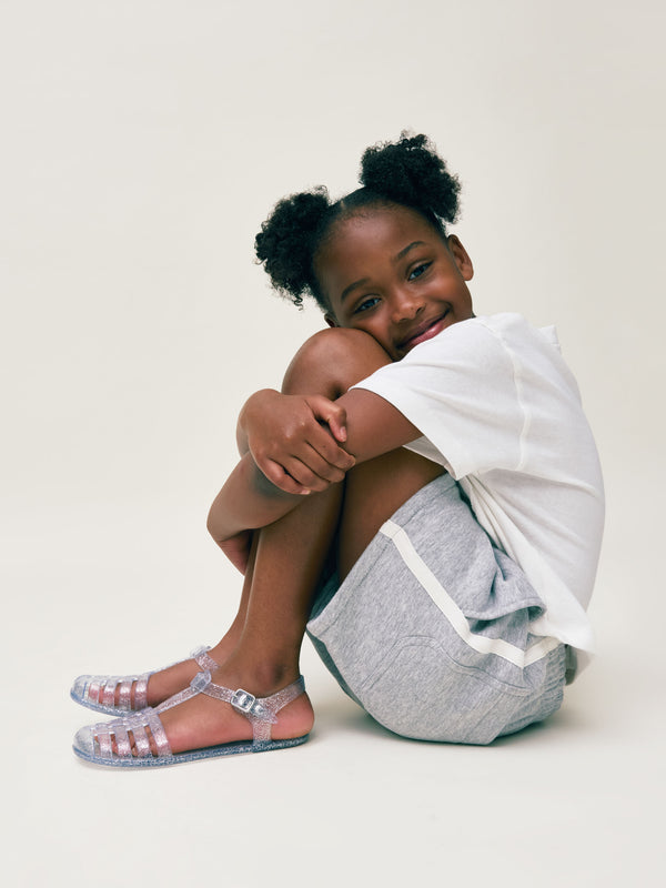 dl1961 Lucy Shorts Pull-On Heather Grey