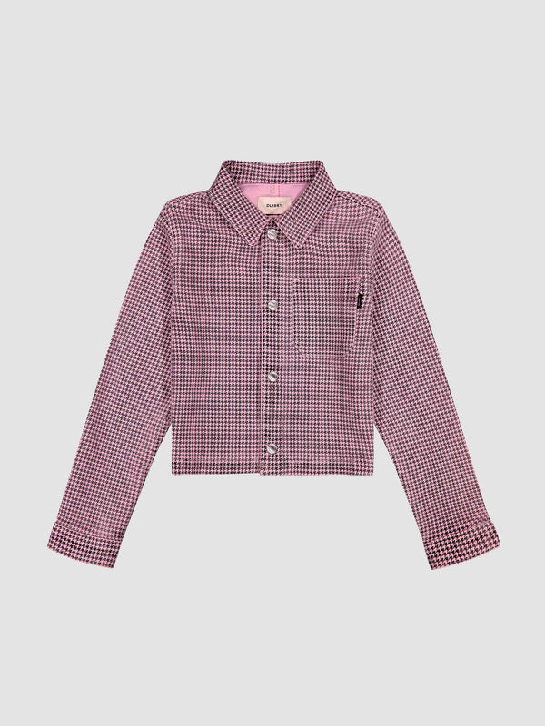 Dl1961 Manning Jacket Pink Houndstooth