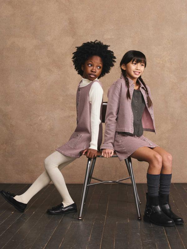 dl1961 Manning Jacket Pink Houndstooth