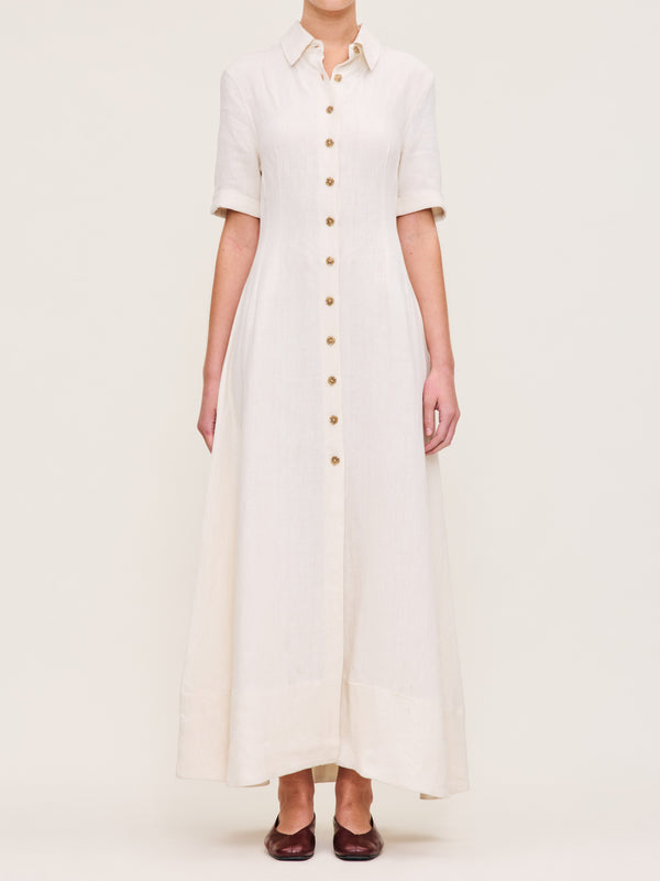 Dl1961 Montauk Dress Maxi Flax Linen
