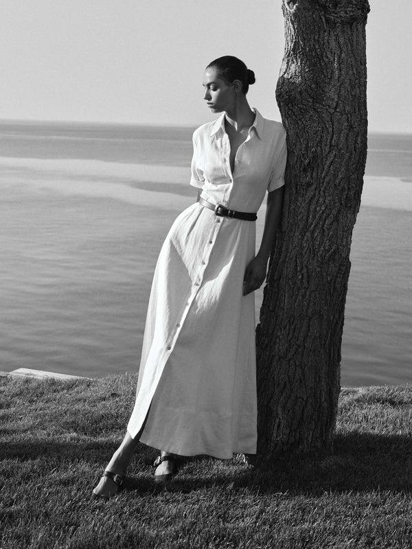 dl1961 Montauk Dress Maxi Flax Linen