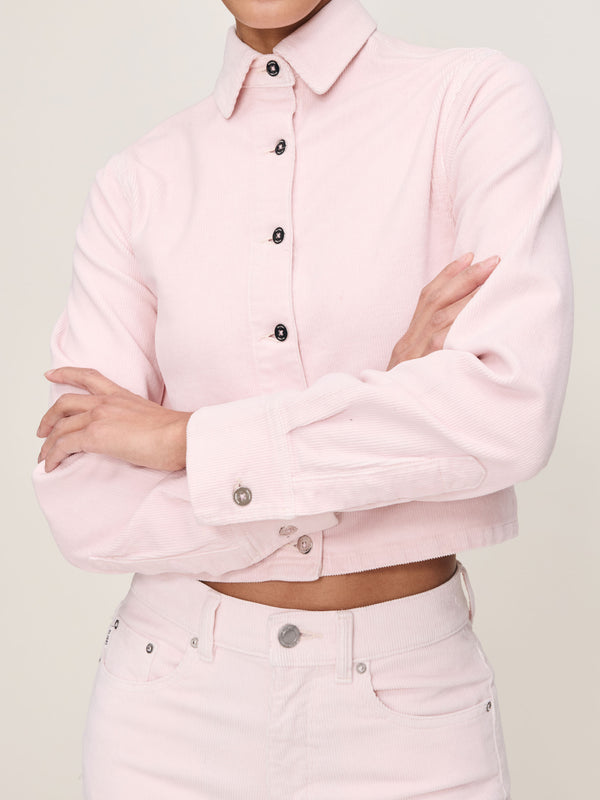 dl1961 Montauk Shirt Long Sleeve Powder Pink