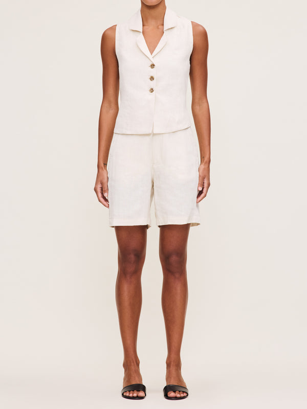 Dl1961 Neev Top Flax Linen